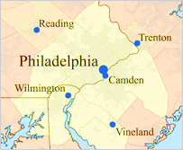 Map of Delaware Valley